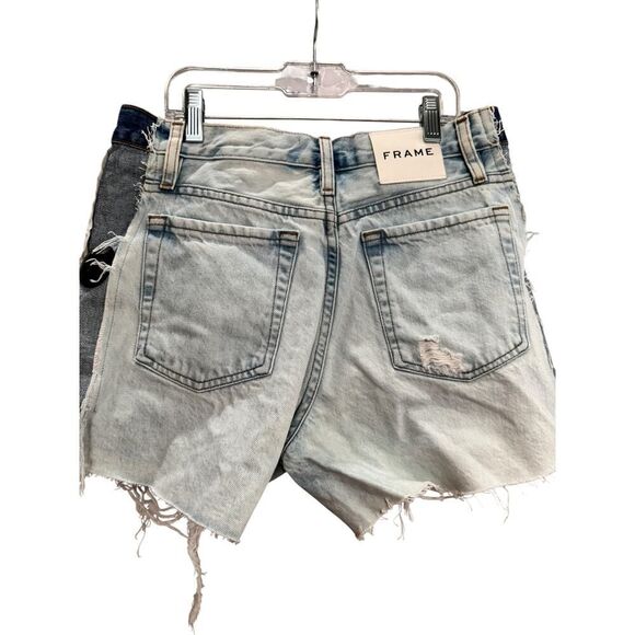 FRAME Relaxed Short Reverse Side Talia Combo - Size 25 - NWT - Picture 6 of 7
